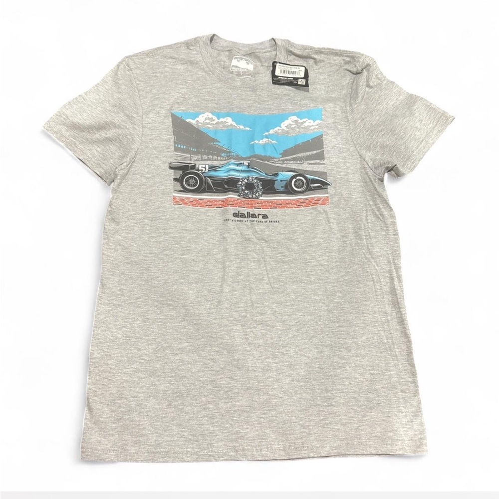 INDYCAR Dallara T Shirt Race Car Graphic Tee Short Sleeve Gray Small‎